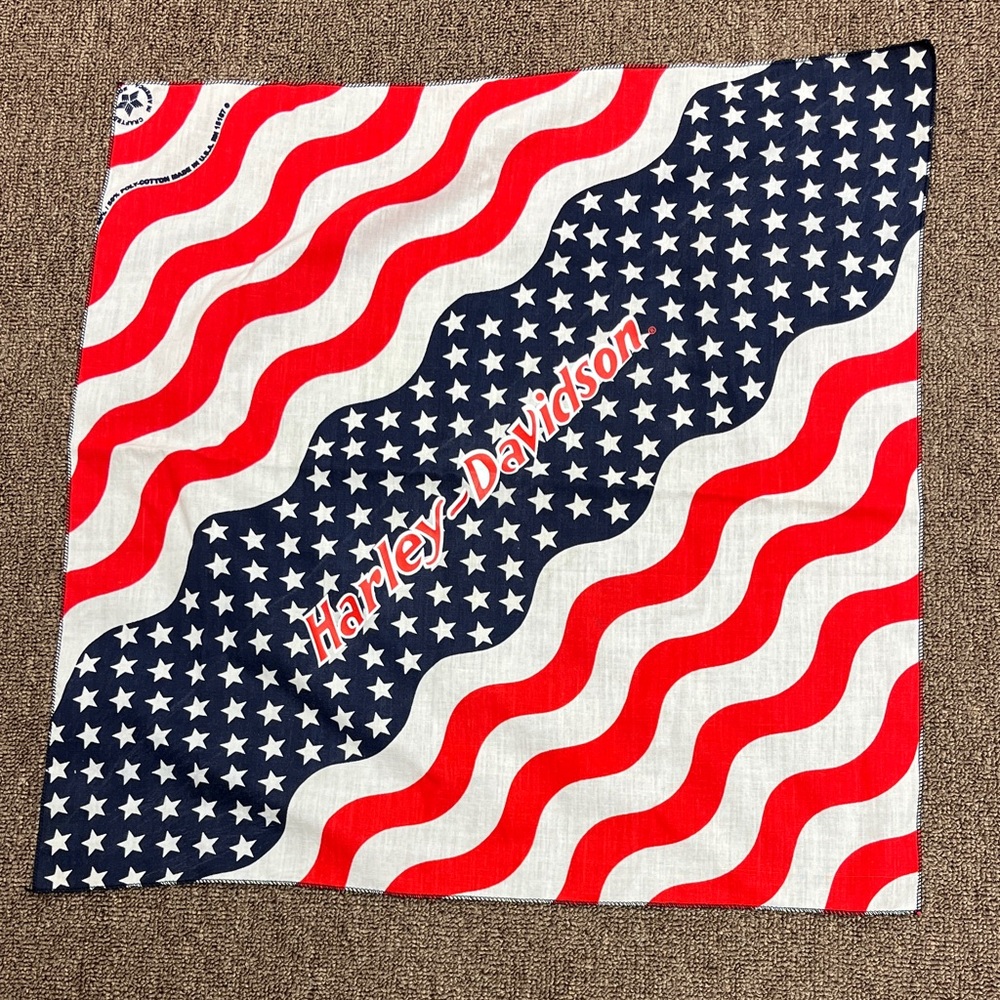 Harley-Davidson Red and Blue Patriotic Bandana
